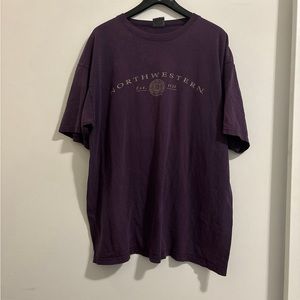 Vintage Northwestern T-shirt, size double XL purple